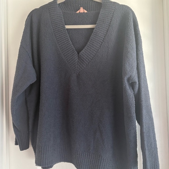 Eberjay Women's Charcoal V-Neck Sweater - Picture 2 of 4